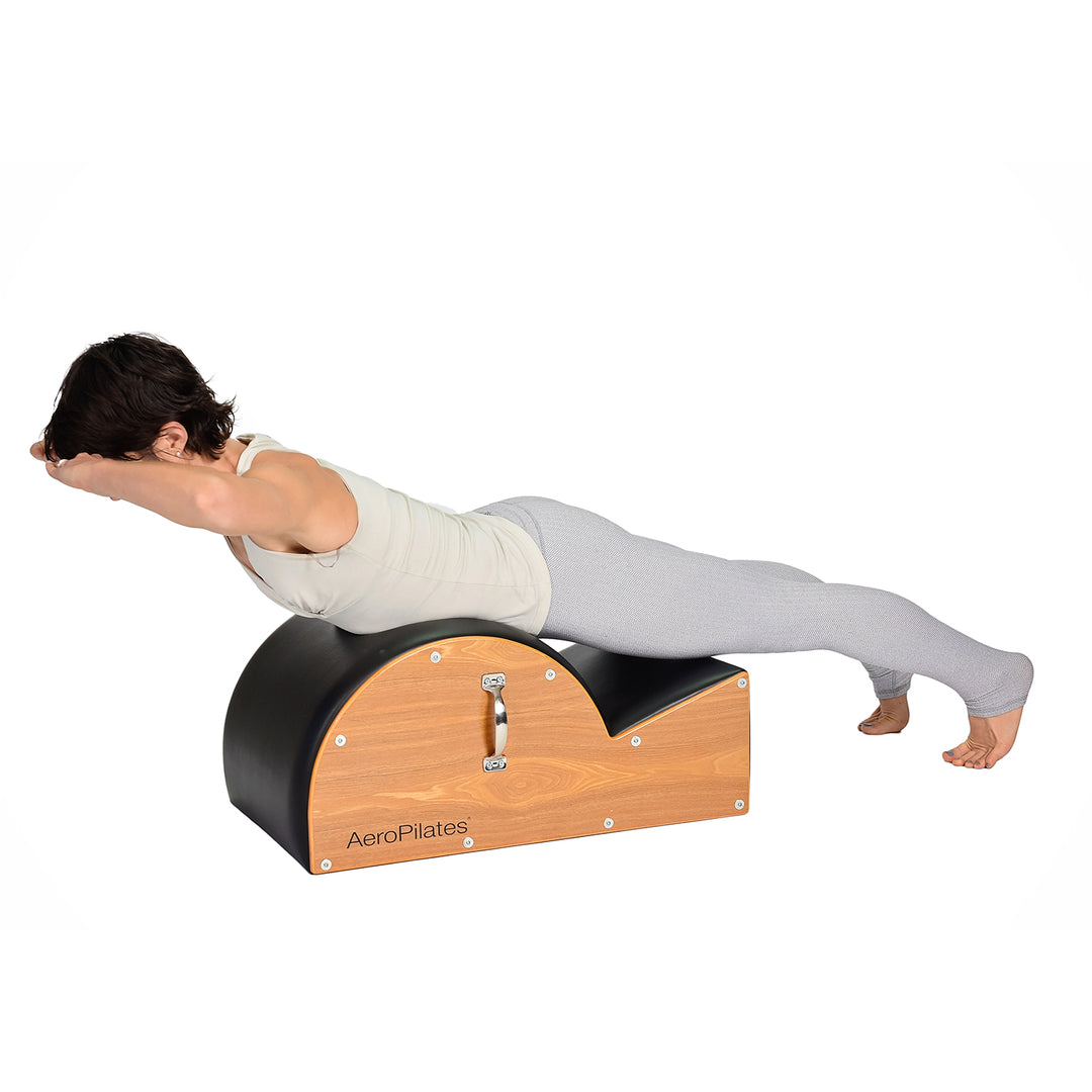 Stamina AeroPilates Wooden Padded Spine Posture Corrector Stretching Barrel - VMInnovations