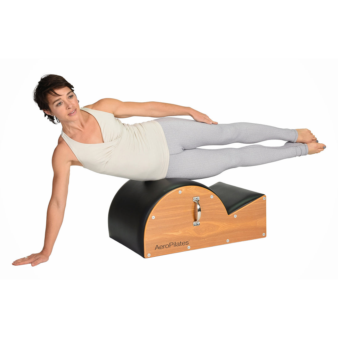 Stamina AeroPilates Wooden Padded Spine Posture Corrector Stretching Barrel - VMInnovations