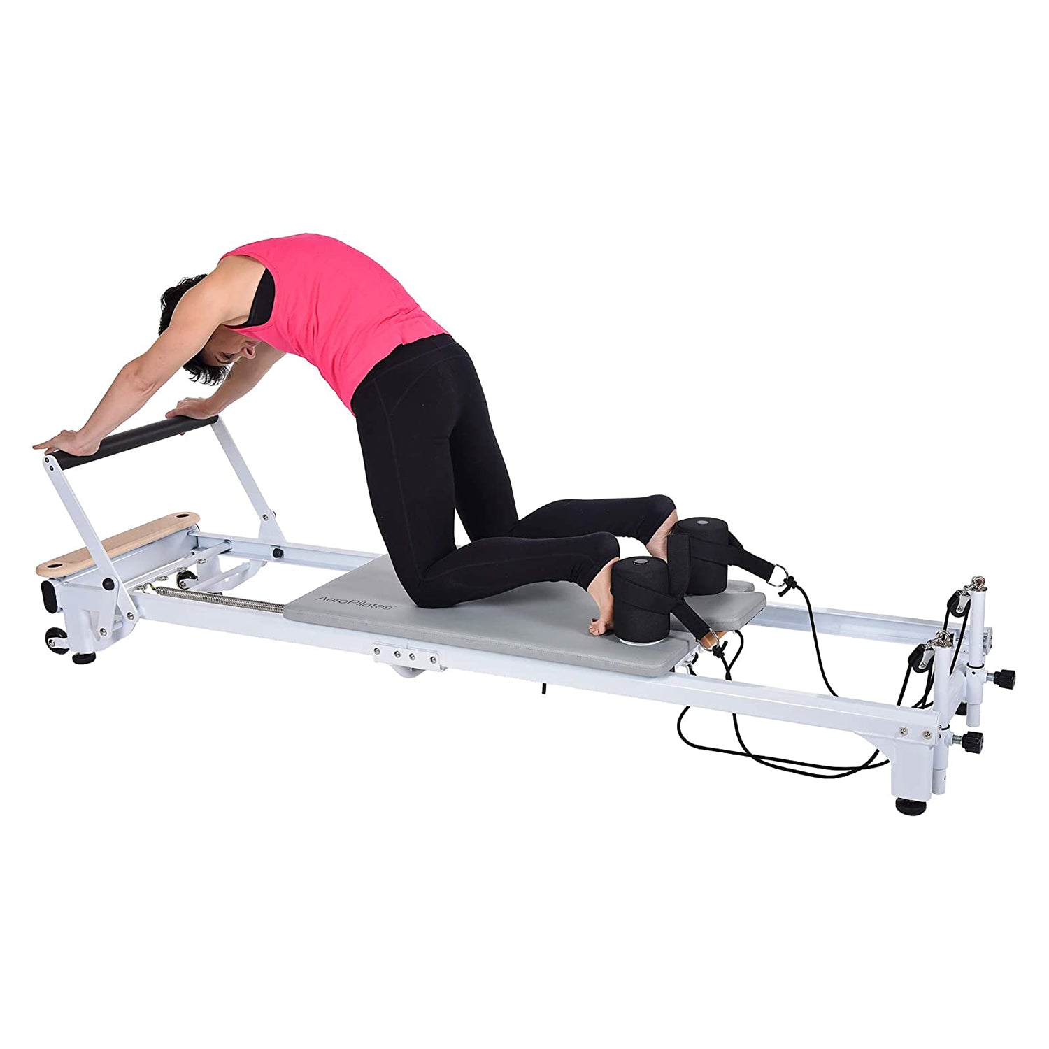 AeroPilates Precision Series Reformer Machine for Home Workouts, White (Used) - VMInnovations
