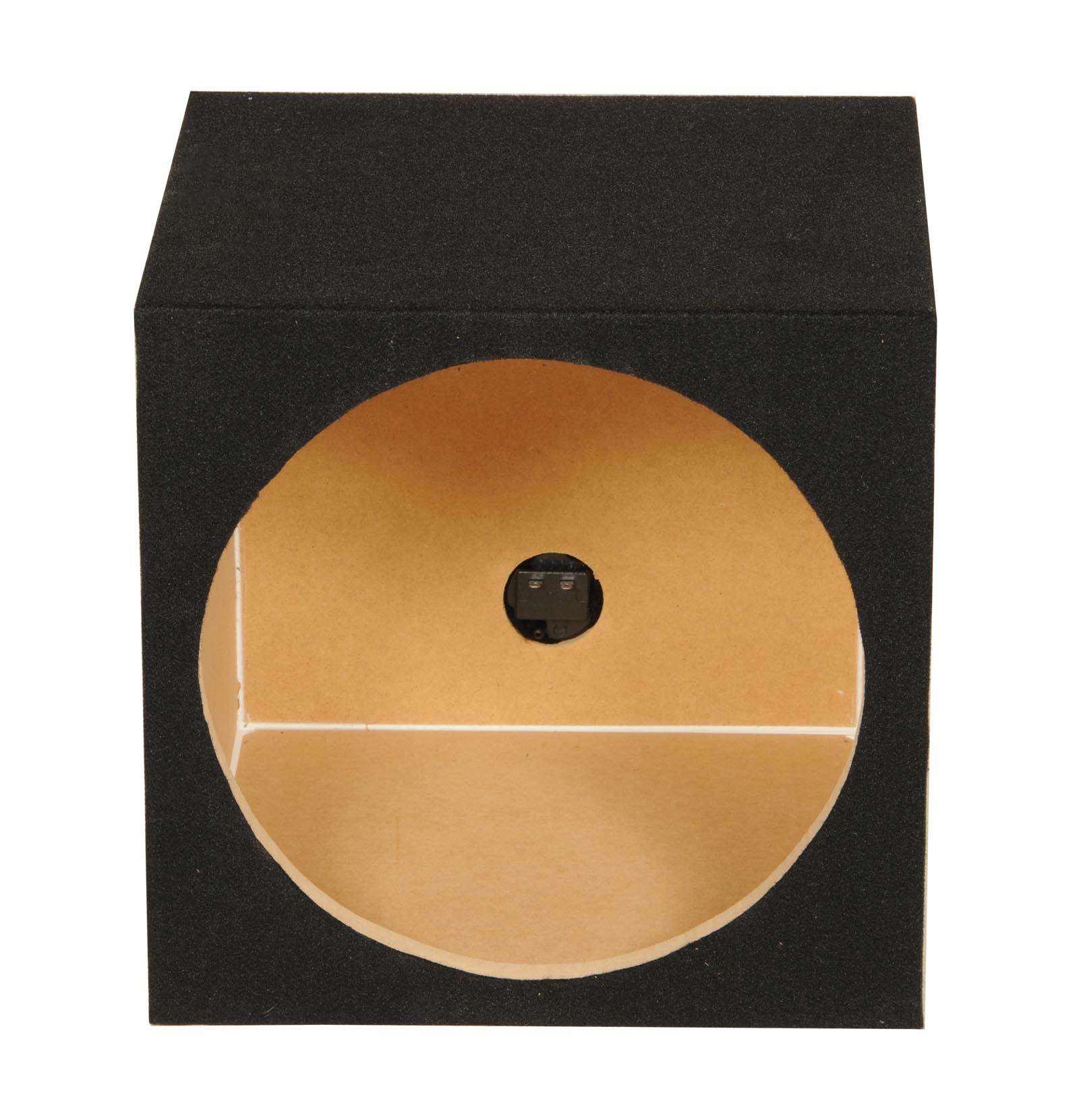 Q-POWER 10" Single Sealed Car Audio Subwoofer Box Enclosure|12 x 12 x 12 (Used)