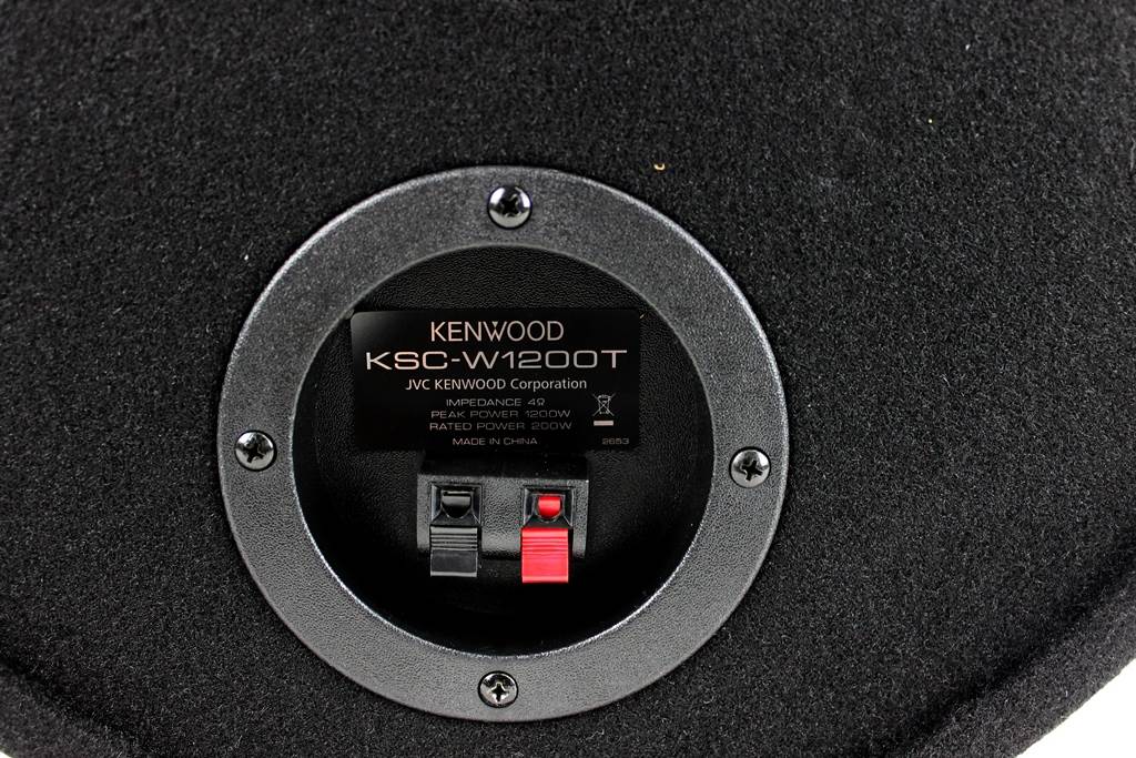 Kenwood P-W130TB 12" 1200 Watt Bass Tube Subwoofer + Amp (Missing Brackets)