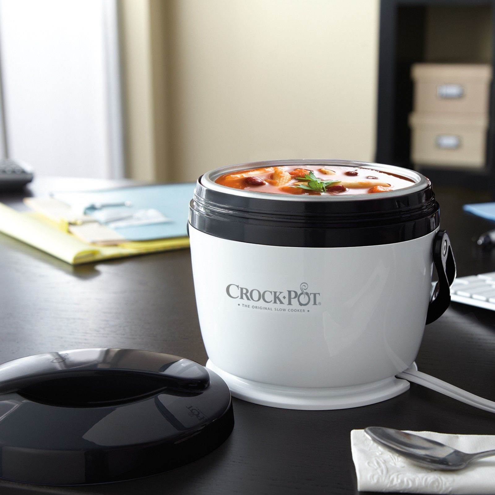 2) Crock-Pot SCCPLC200-G-NP Portable Lunch Crock Slow Cooker Food Warmers 20 oz.