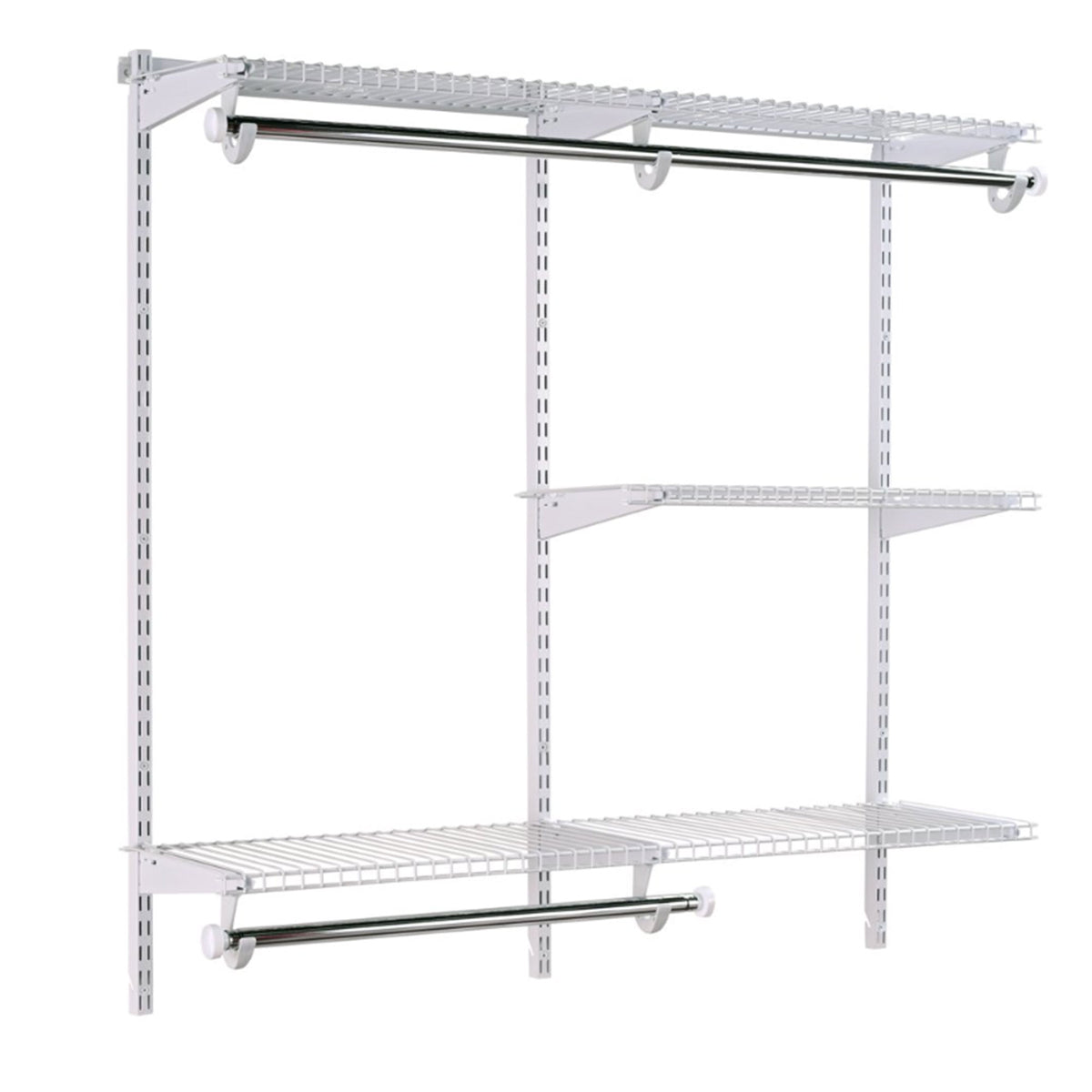 Rubbermaid Configurations Custom Closet Organizer 4'-8' Kit - White (Open Box) - VMInnovations