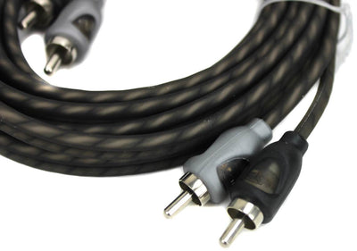 (2) Rockford Fosgate RFI-20 RFI20 20 Foot Twisted Pair OFC Car Audio RCA Cables