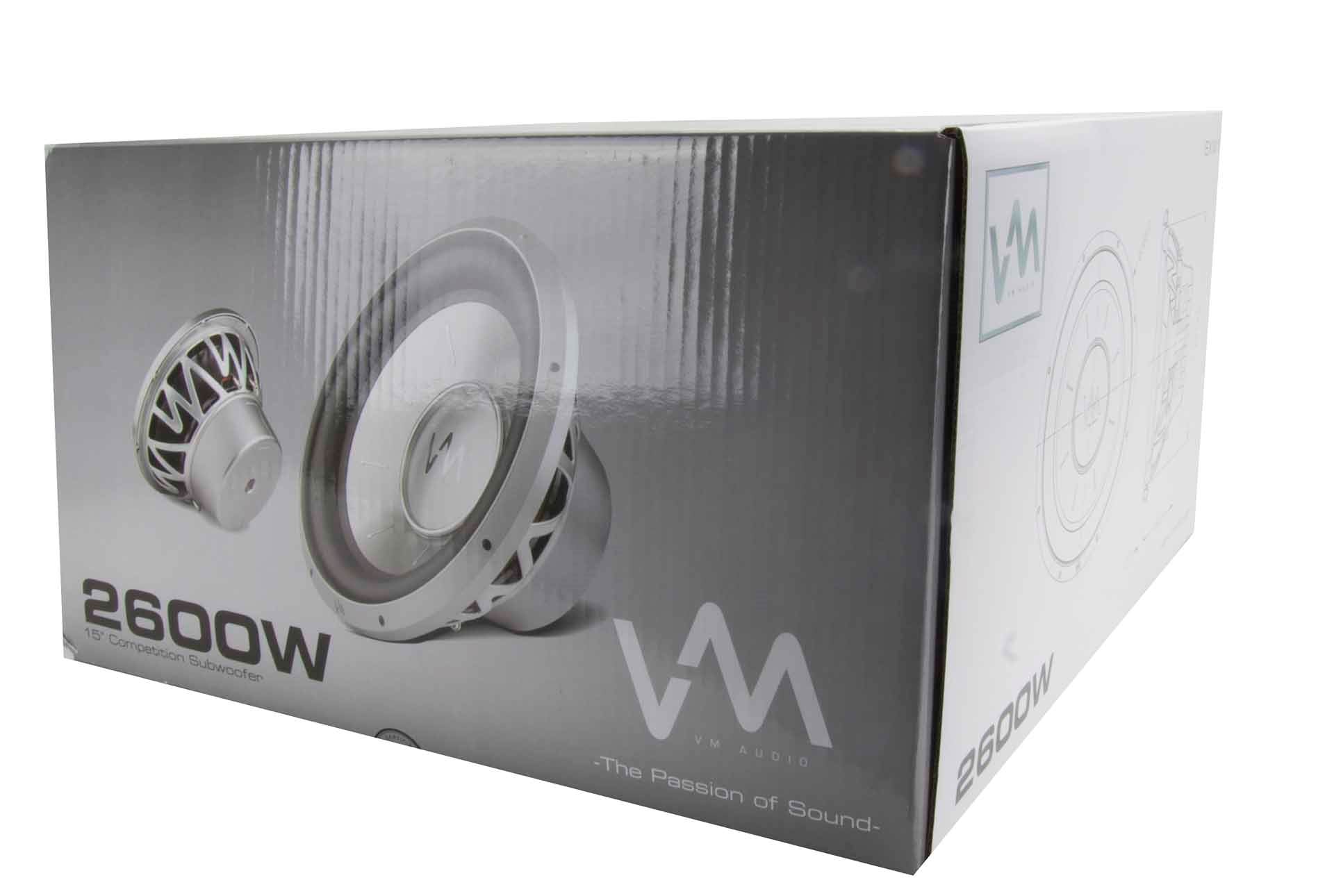 4) VM Audio EXW15 Elux 15" Competition Car Power Subwoofer Subs 5200W DVC (Four)