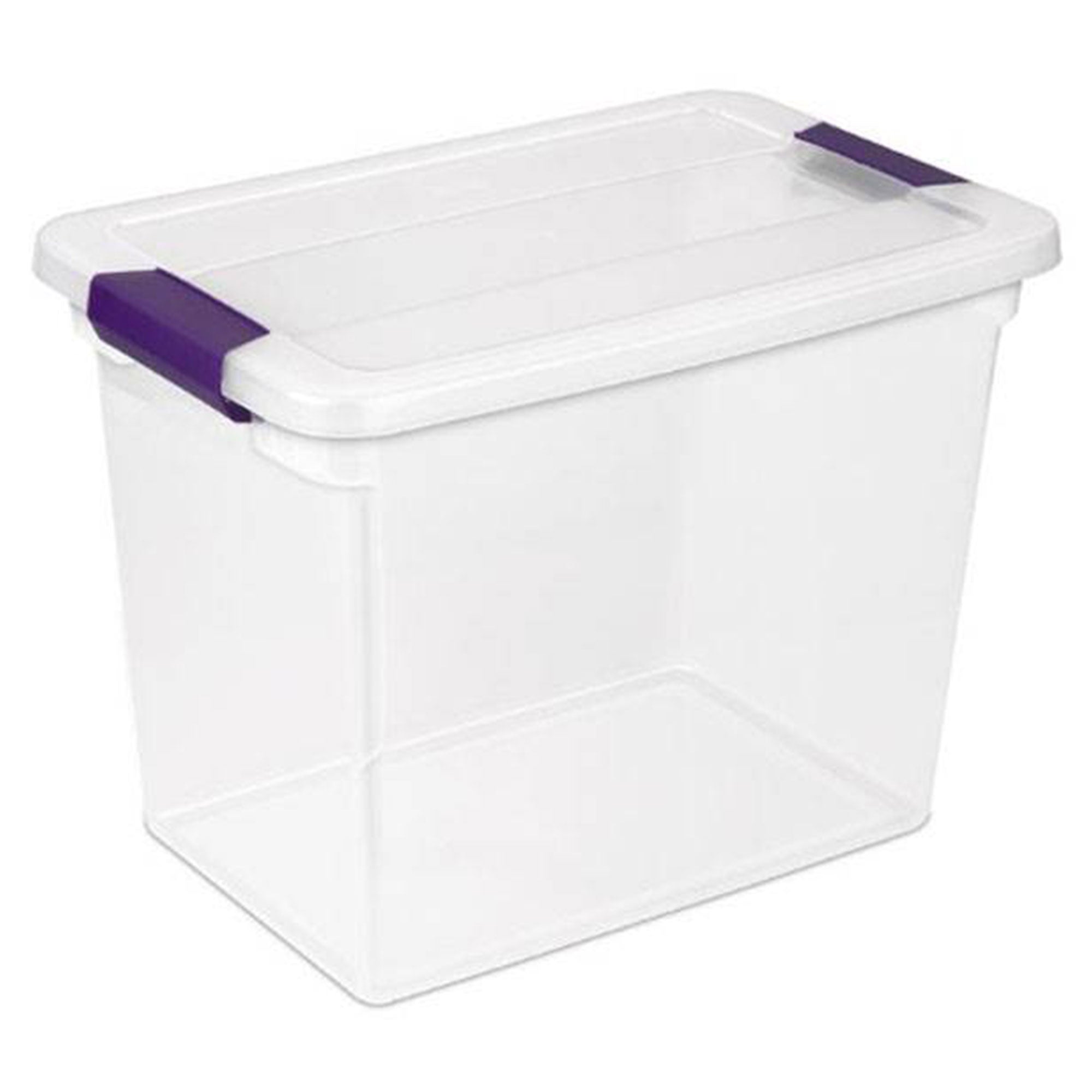 Sterilite 66 Quart Latch Lid Tote, 6 Pack, and 27 Quart Latch Lid Tote, 6 Pack - VMInnovations