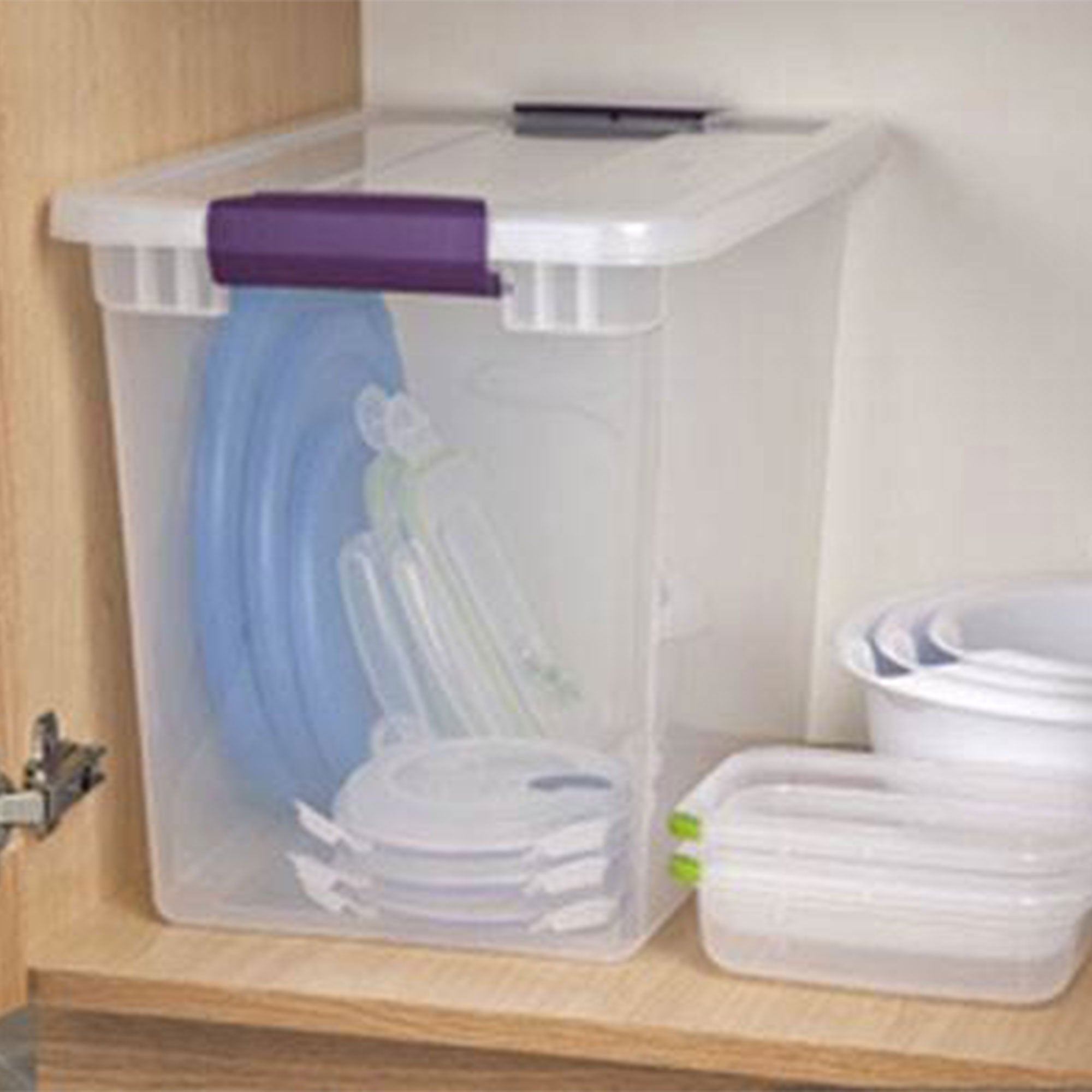 Sterilite 27-Quart ClearView Latch Box Storage Tote Container - Single (Open Box)