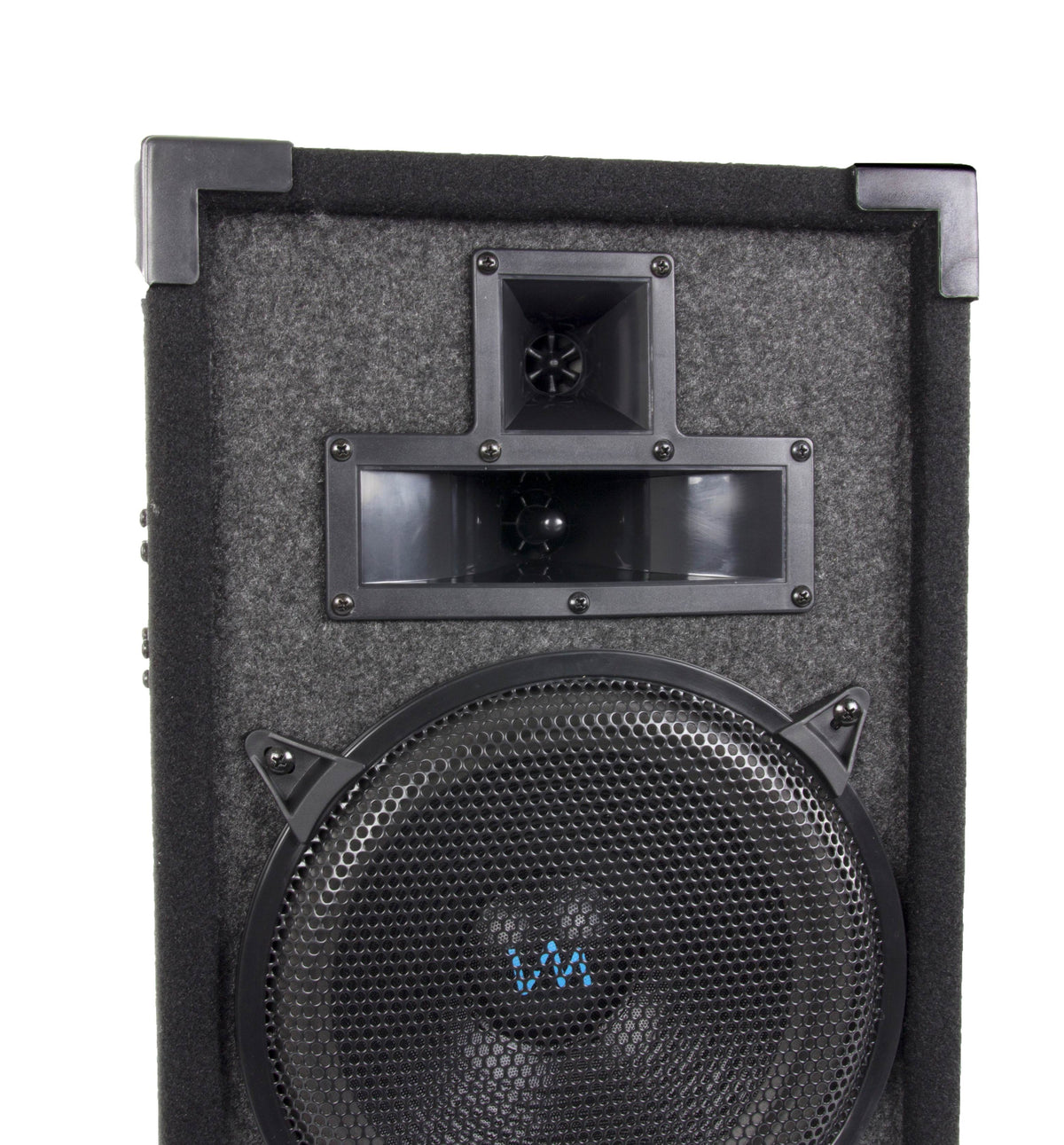 2) VM Audio VAS310P 1200W 3 Way 10" DJ Passive Loud Speakers + 2) 15 FT Cables