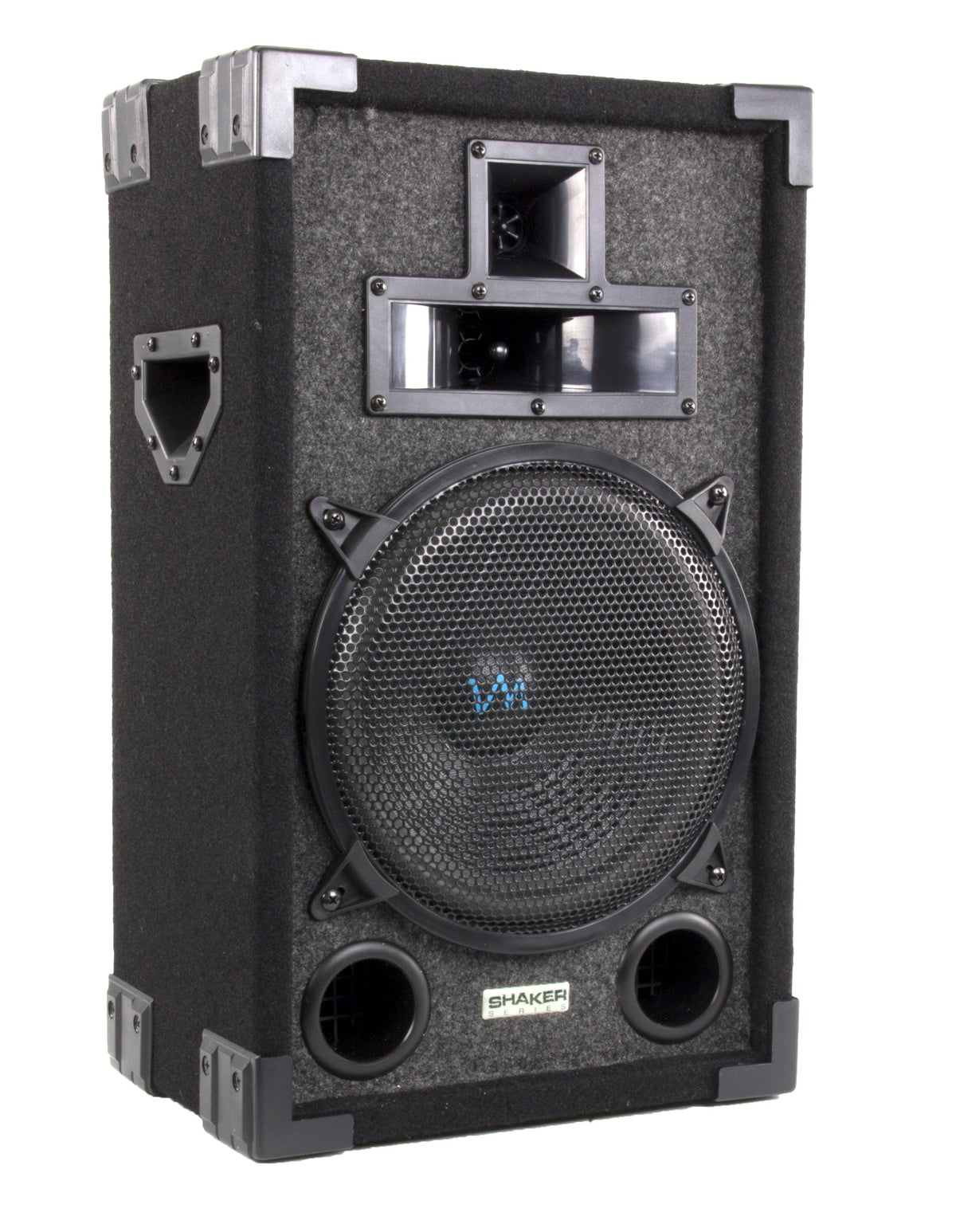 2) VM Audio VAS310P 1200W 3 Way 10" DJ Passive Loud Speakers + 2) 15 FT Cables