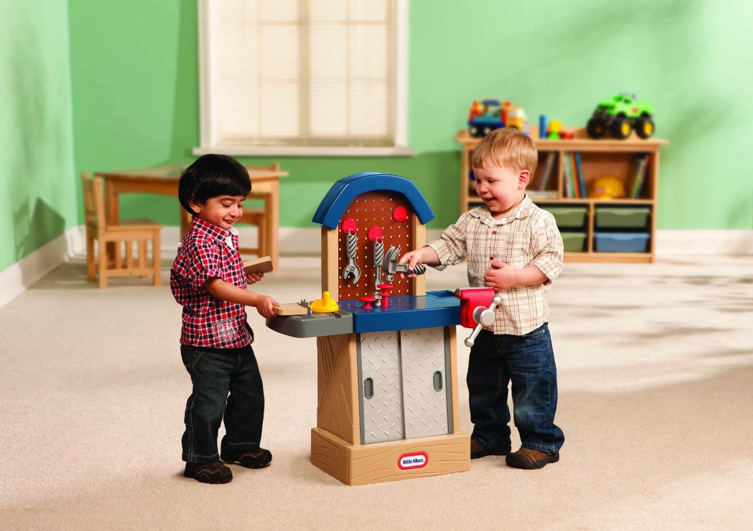 Little Tikes Pretend Play Tough Workshop Kids Toddler Toy Workbench Play Set