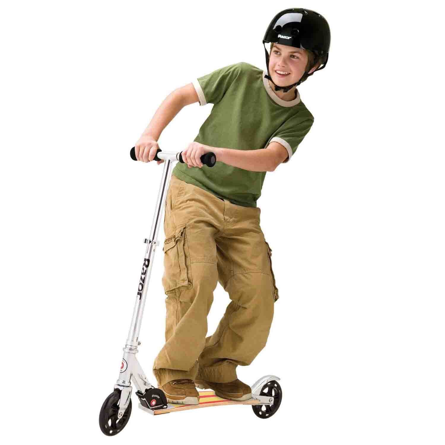 Razor Cruiser 2-Wheel Kick Surfboard Inspired Scooter, Red/Yellow (Open Box)