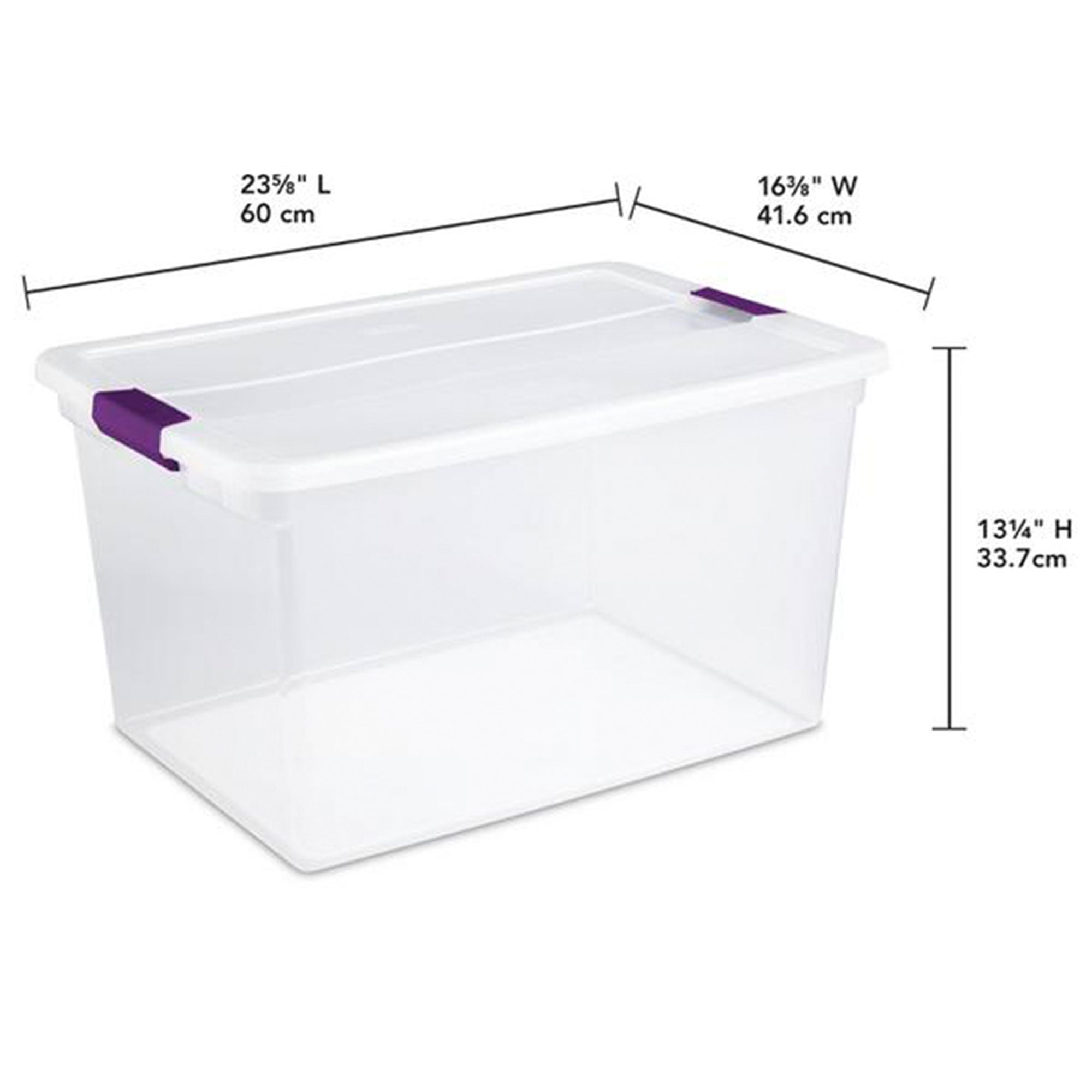 Sterilite 66-Quart ClearView Latch Box Storage Container (Open Box)