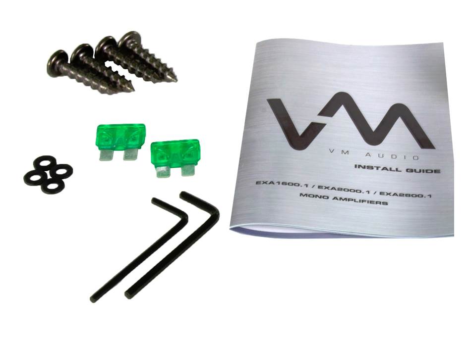 VM Audio Elux EXA1000.2 1000W 2 Channel Car Amplifier Power Amp + 2.0 Capacitor