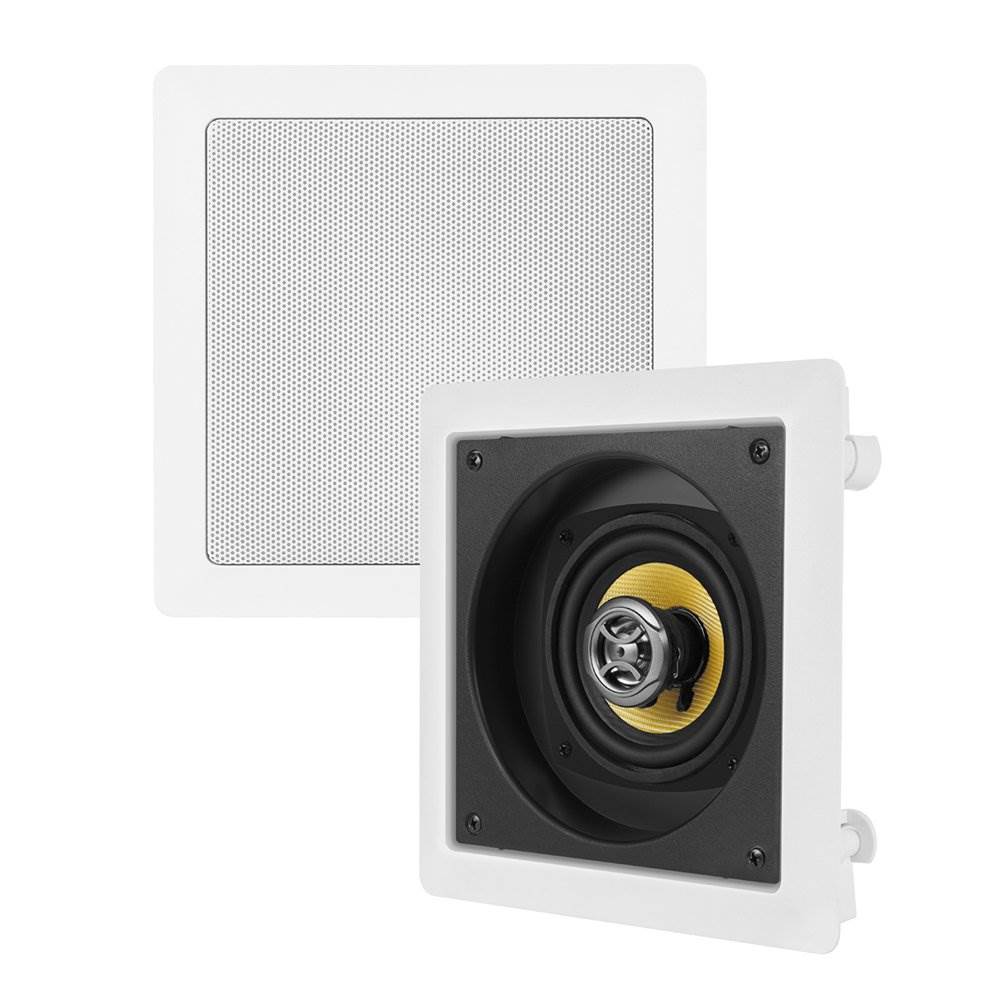 1) VM AUDIO Elux 4" 120 Watt 2 Way In-Wall Surround Speaker - Open Box