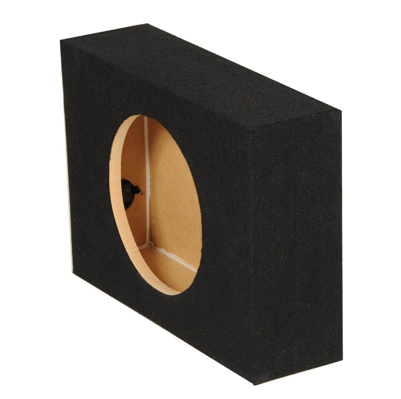 QPower Shallow Single 10" Sealed Truck Subwoofer Box, 18.25 x 14.5 x 5.25 Inch