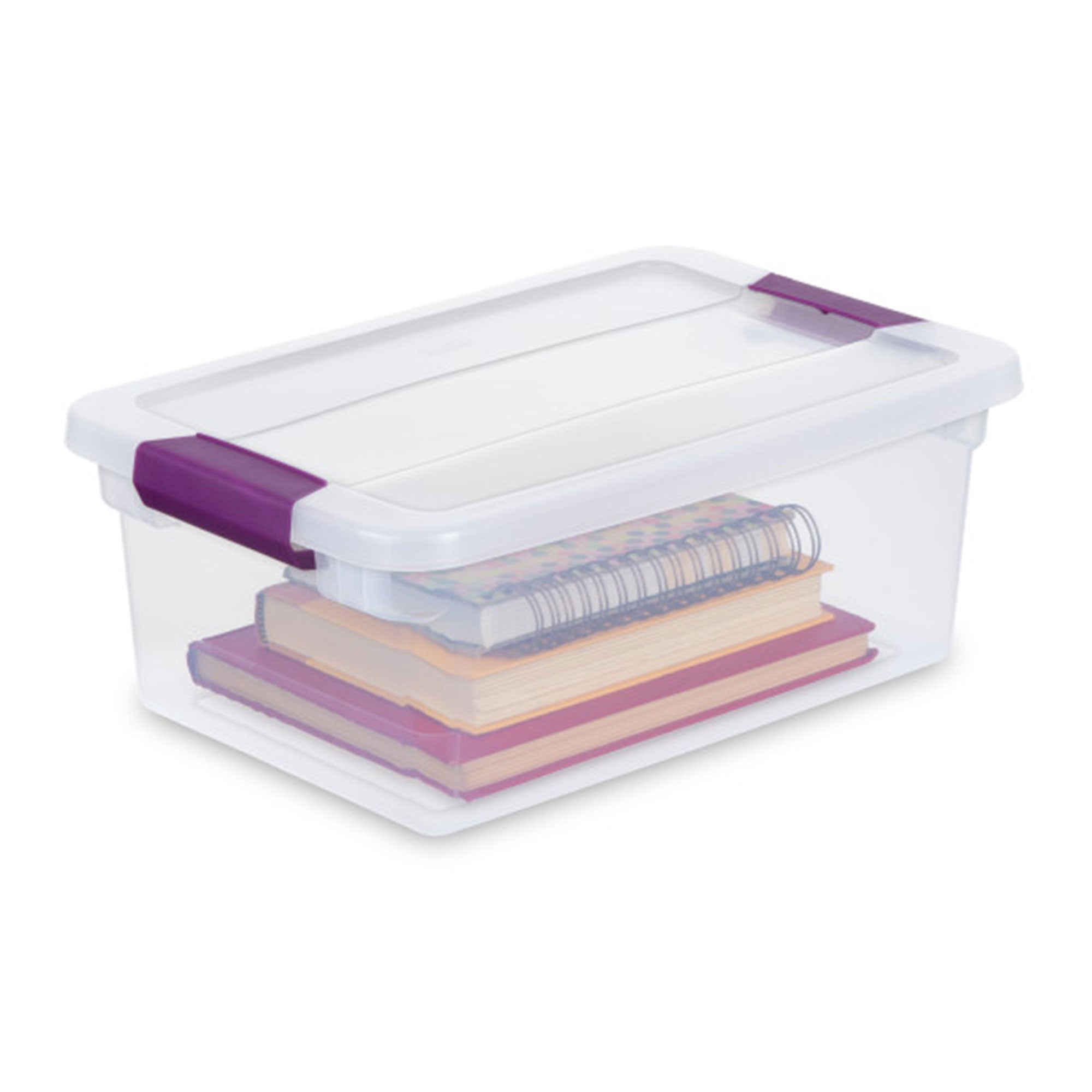 Sterilite 15 Qt. Plastic Stackable Storage Container with Lid, Clear (12 Pack) - VMInnovations