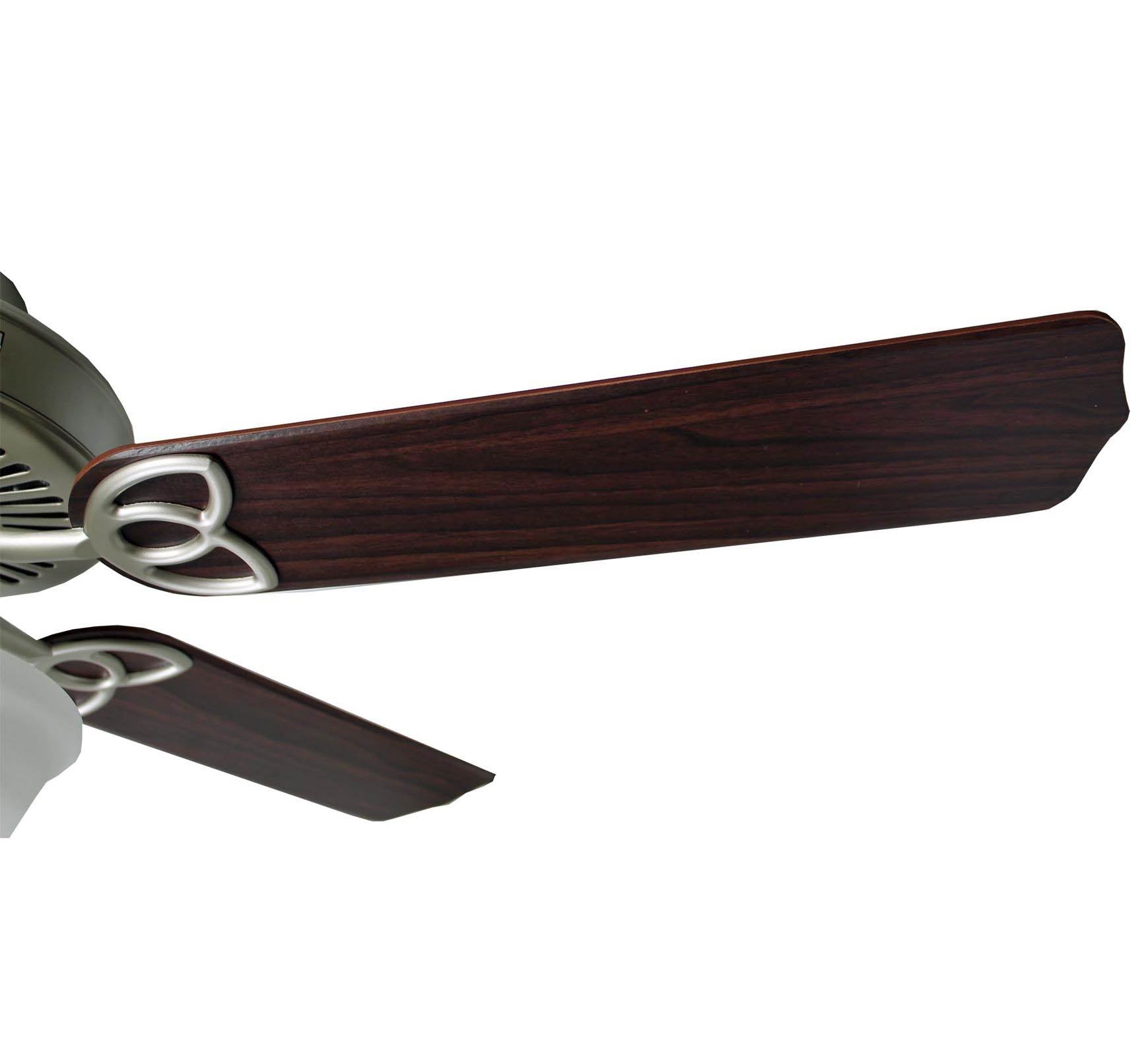 Living Traditions 52" Tri-Mount 3 Speed 5 Blade Ceiling Fan w/Light |Nickel - OB