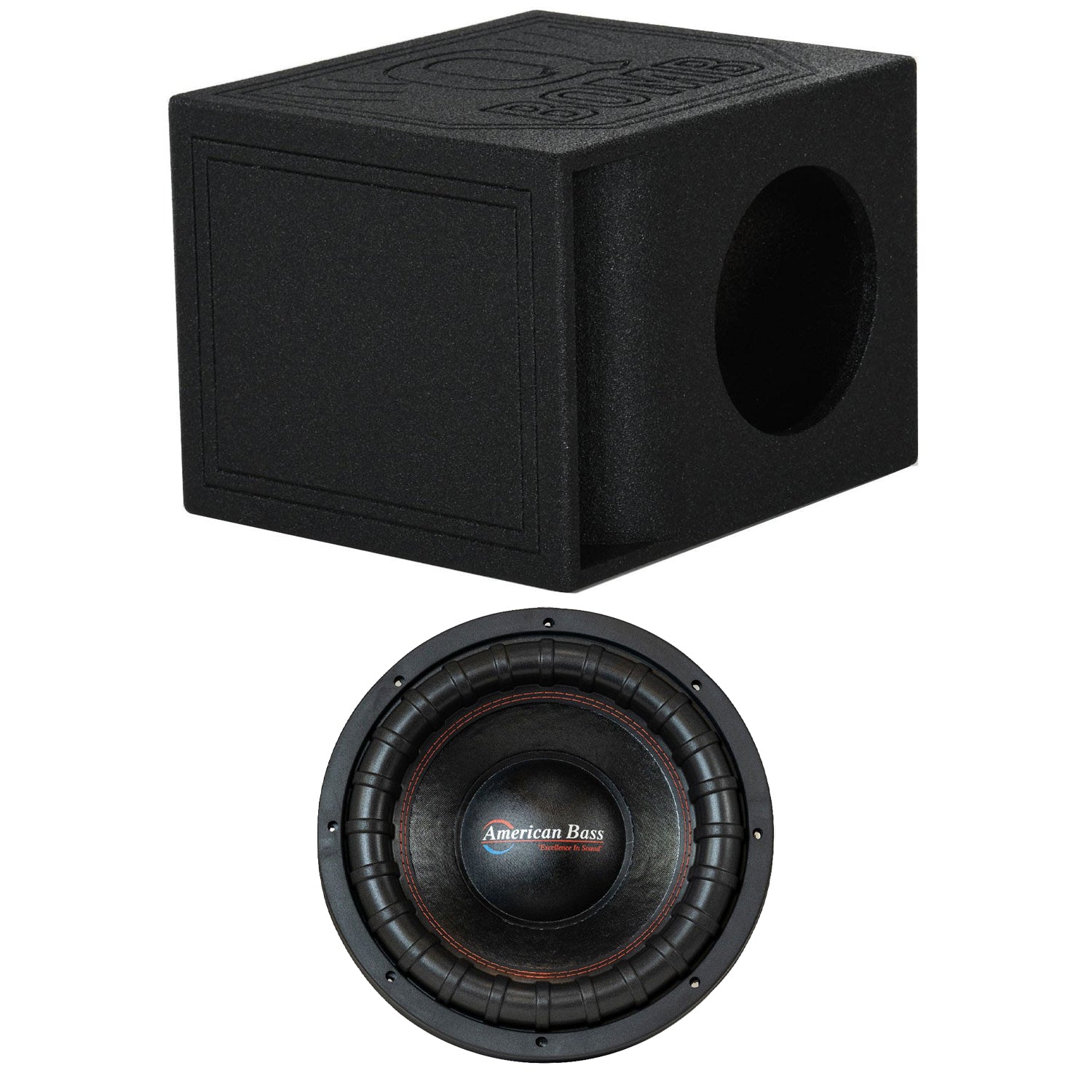 American Bass XFL 1244 Inch 2000 Watt Subwoofer Speaker with Enclosure Box - VMInnovations