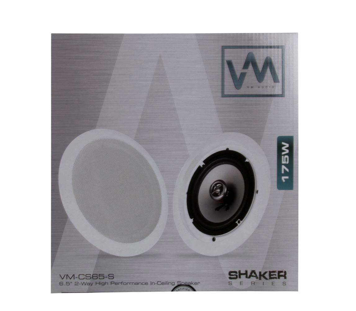8 VM Audio Shaker 6.5" 175W 2 Way In Ceiling/Wall Surround Home Speakers (Eight)