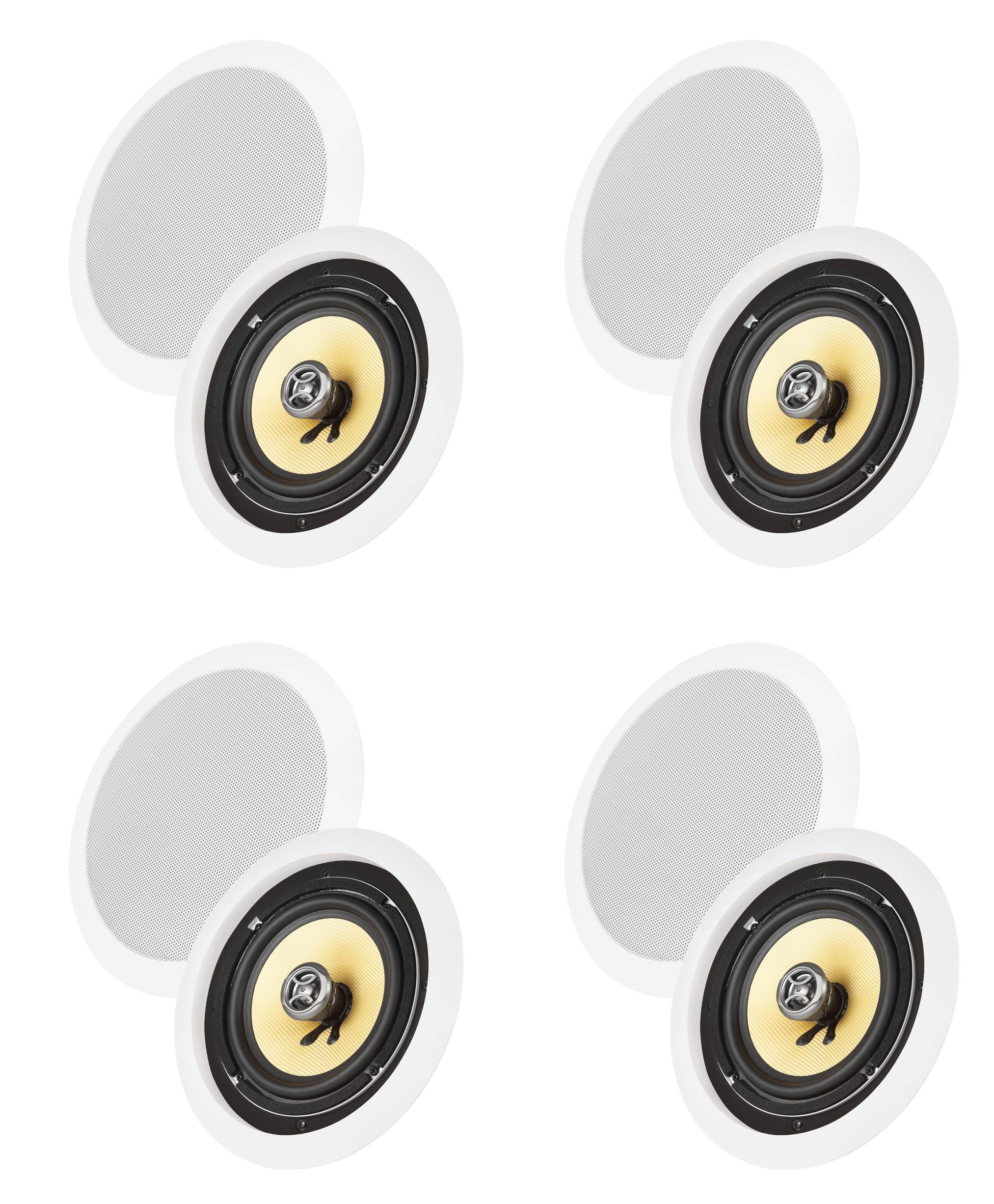 8) VM AUDIO Elux 5.25" 150 Watt In Ceiling/Wall Surround Home Speakers (Eight)