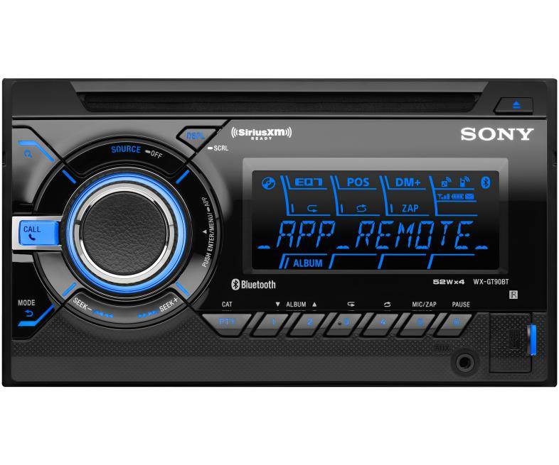 Sony WX-GT90BT CD/MP3 AUX App Remote Car Receiver Stereo Bluetooth - Open Box
