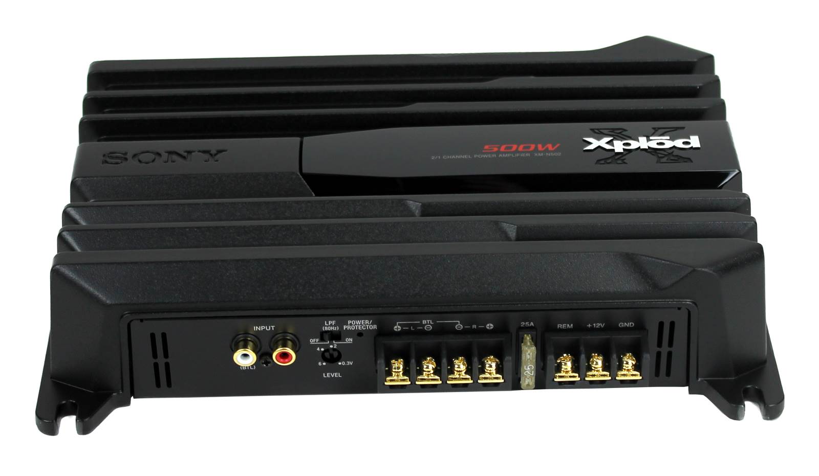 Sony XM-N502 500 Watt 2-Channel Class AB Car Audio Amplifier Stereo (Open Box)
