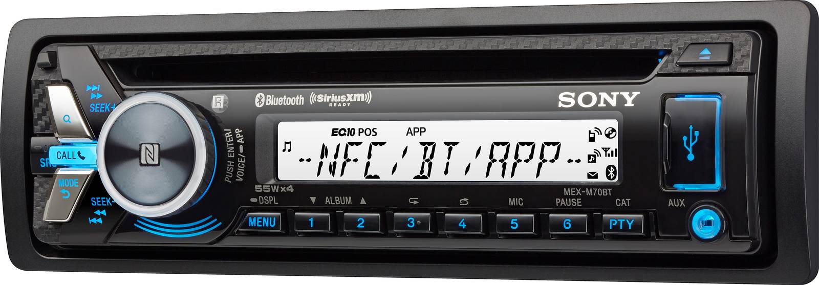 Sony MEX-M70BT CD/MP3 USB/AUX Marine Audio Receiver Stereo Bluetooth - Open Box