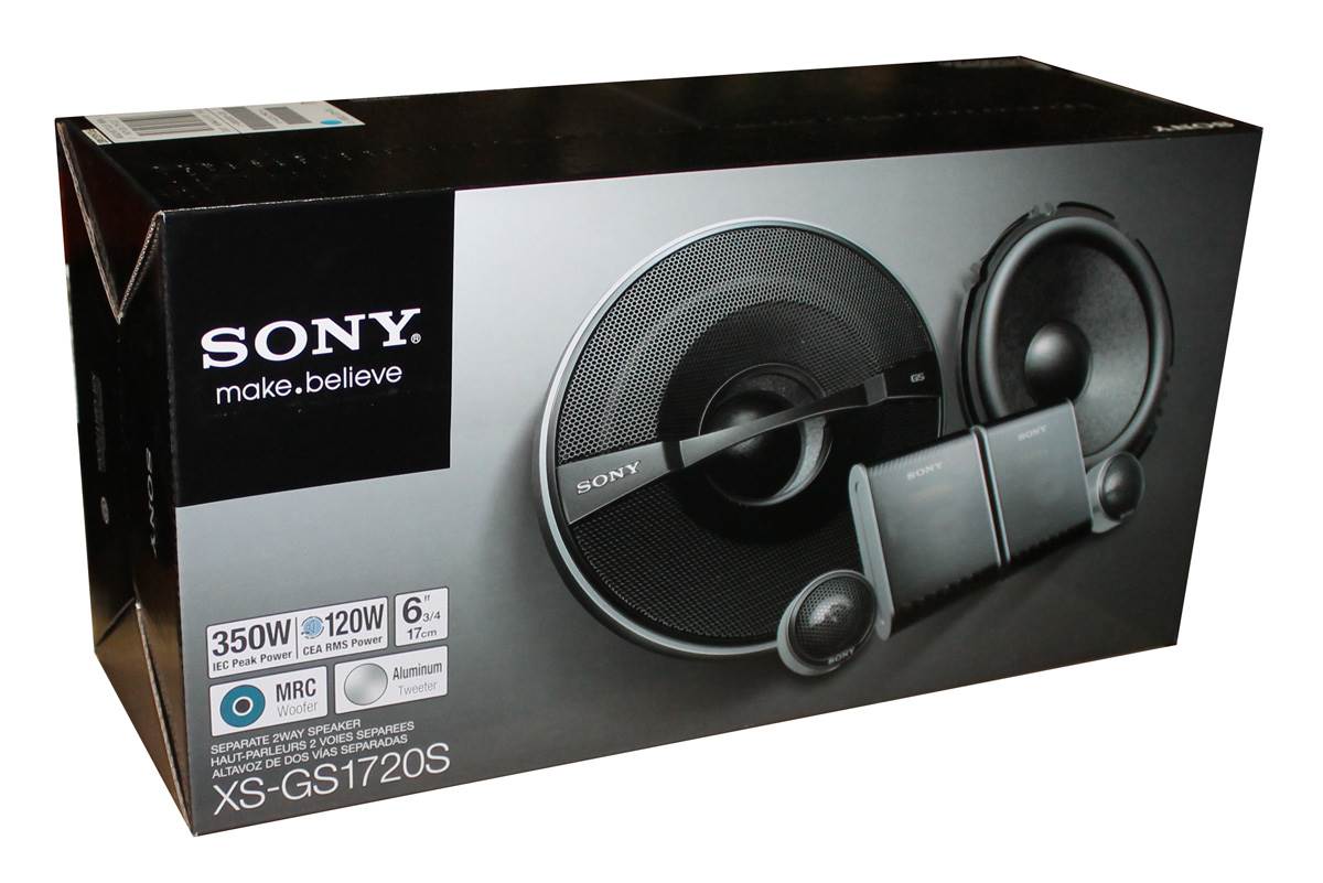 New Sony XS-GS1720S 6.5" 350 Watt 2-Way Car Audio Component Speakers - Open Box