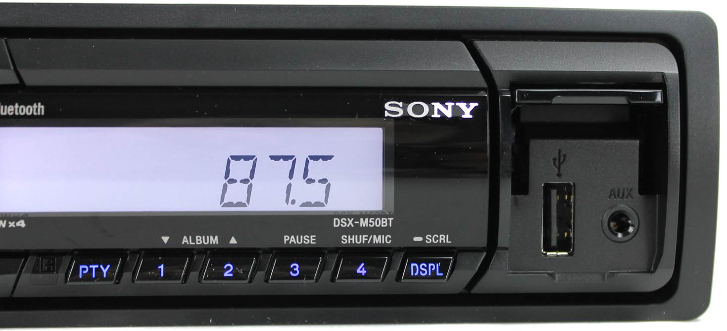 Sony DSXM50BT MP3/USB In-Dash Marine Digital Media Receiver Bluetooth (Open Box)