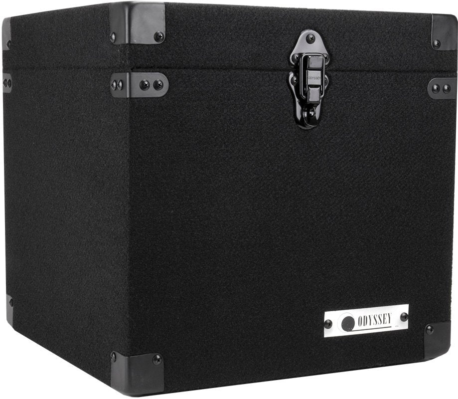 Odyssey Carpeted Pro DJ Case w/ Detachable Lid for 90 LP Vinyl Records (4 Pack) - VMInnovations