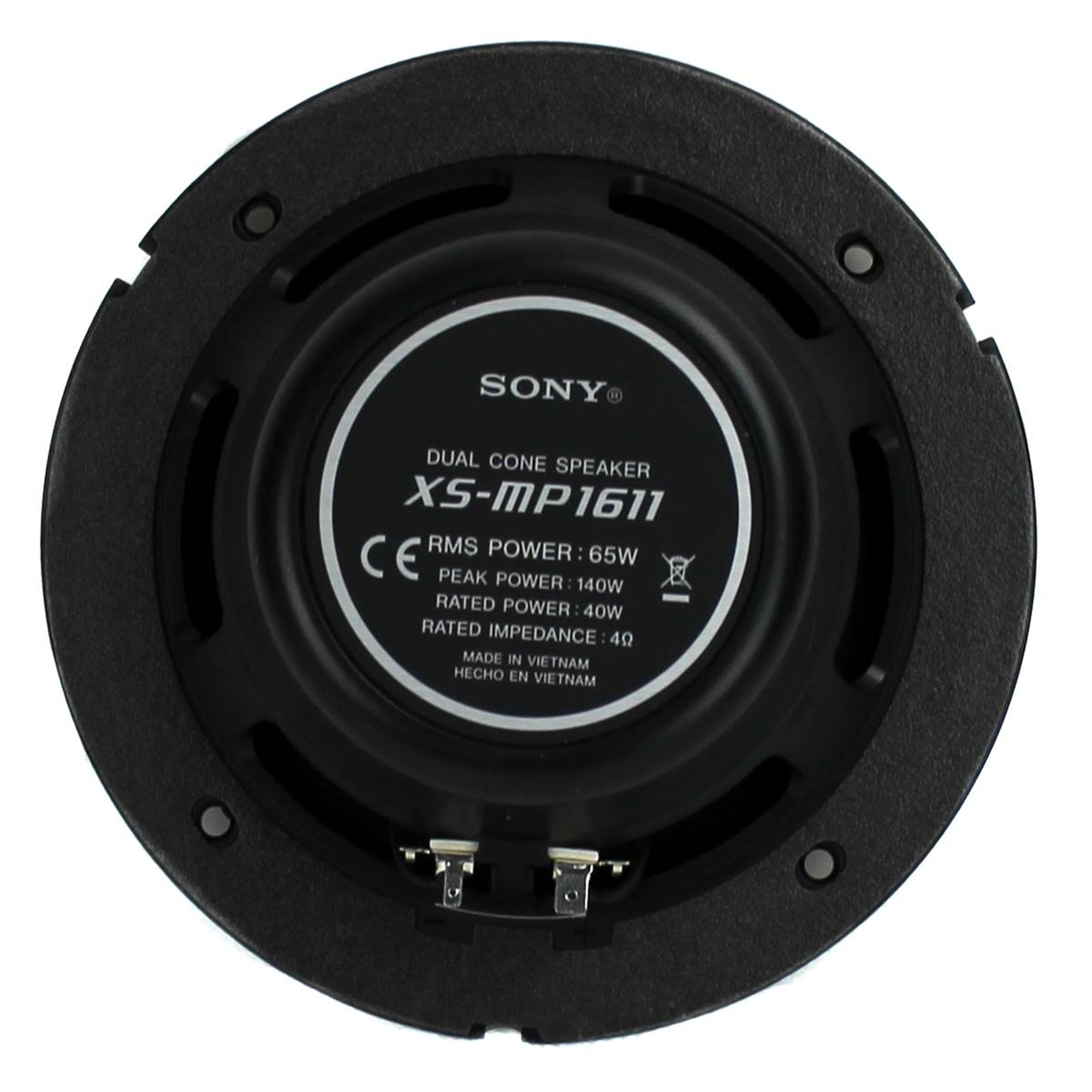 Sony XS-MP1611 6.5" 280 Watt Dual Cone Marine Stereo Speakers, White, 2 Pairs - VMInnovations