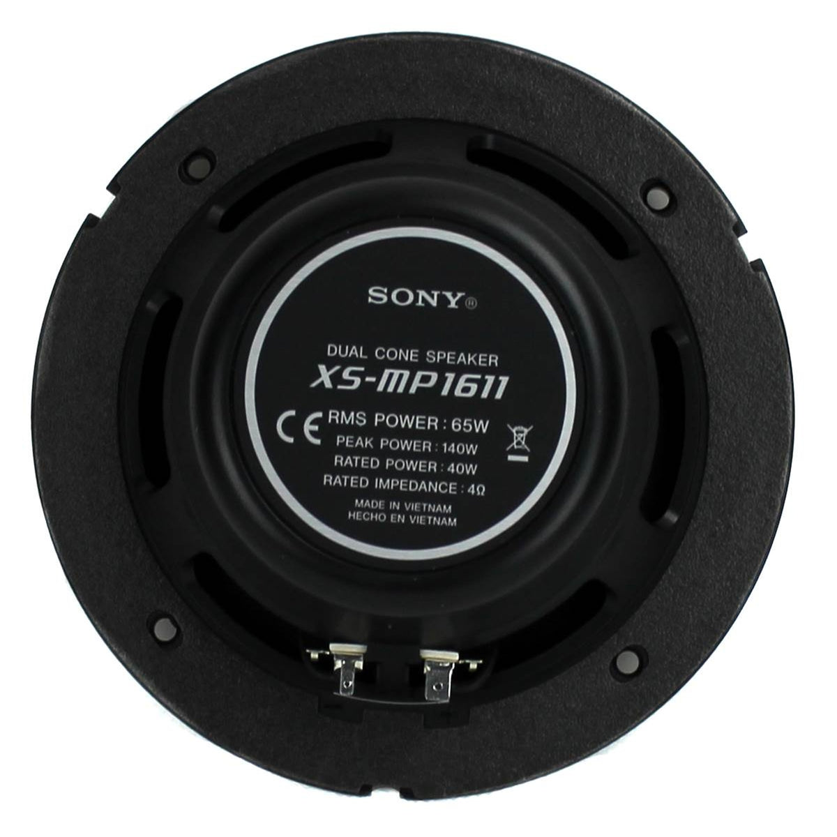 Sony XS-MP1611 6.5" 280 Watt Dual Cone Marine Stereo Speakers, White, 2 Pairs - VMInnovations