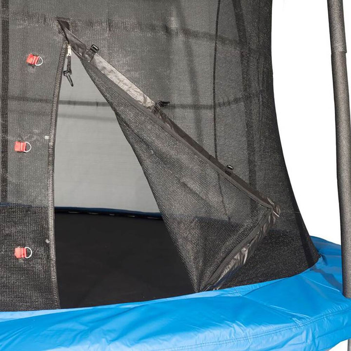 JumpKing JK15VC2 15 Foot Outdoor Trampoline & Safety Net Enclosure Kit, Blue - VMInnovations