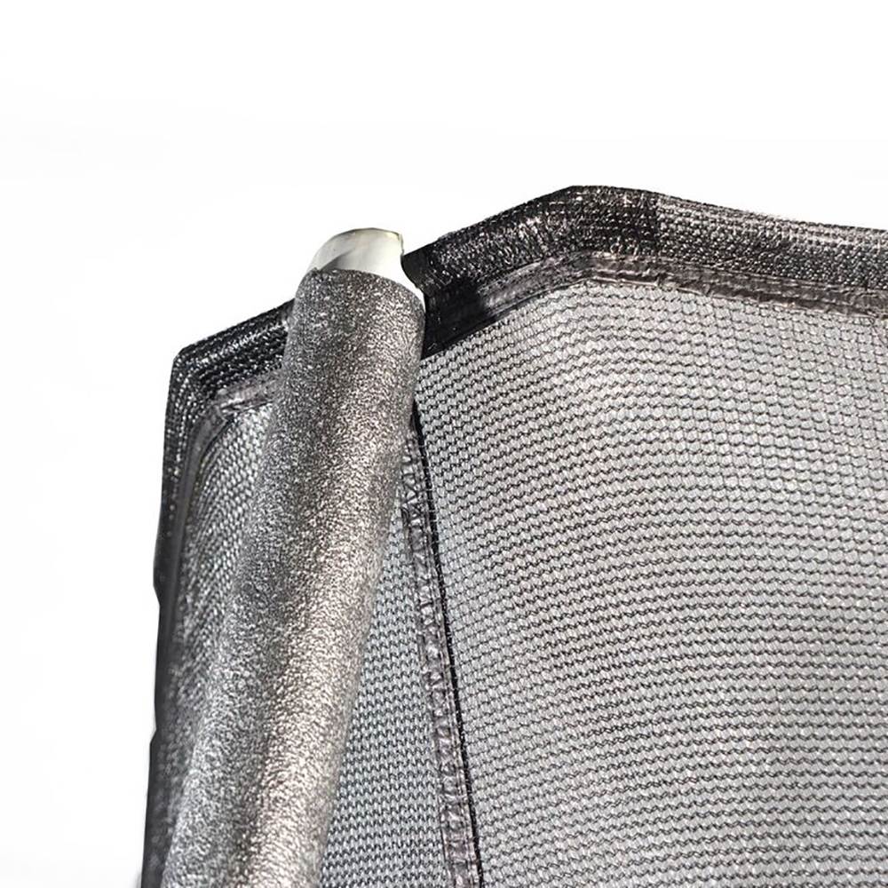 JumpKing JK15VC2 15 Foot Outdoor Trampoline & Safety Net Enclosure Kit, Blue - VMInnovations