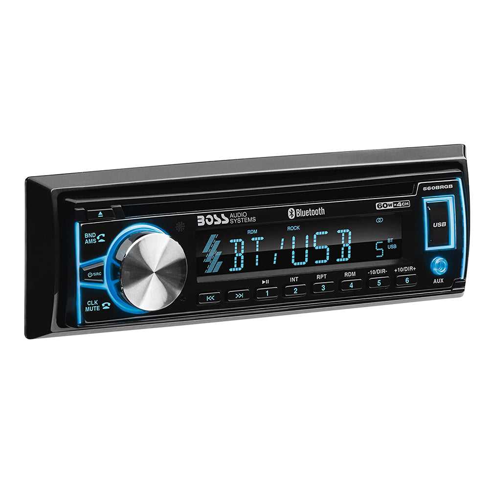 Boss Audio Systems 560BRGB Single DIN Detachable Bluetooth Multimedia Player