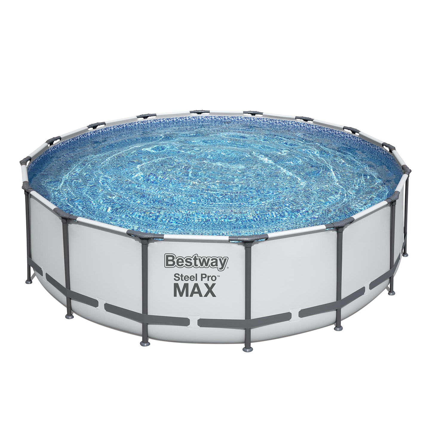 Bestway Steel Pro MAX 16 x 4 Foot Above Ground Round Pool Set w/ Accessory Kit - VMInnovations