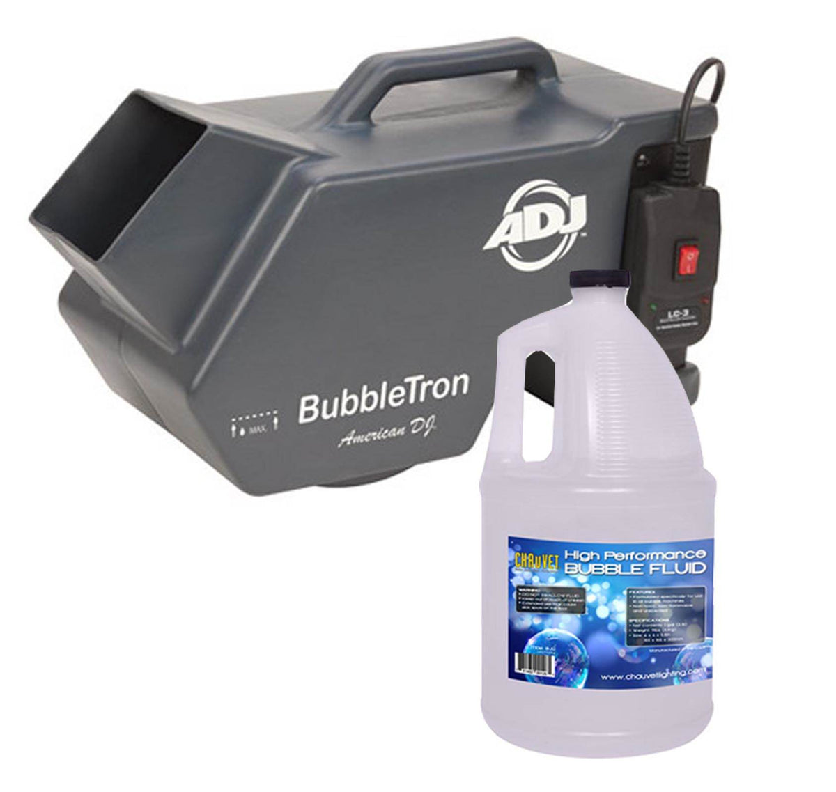 American DJ Bubble Tron Bubbletron High Output Bubble Machine w/ Remote + Fluid