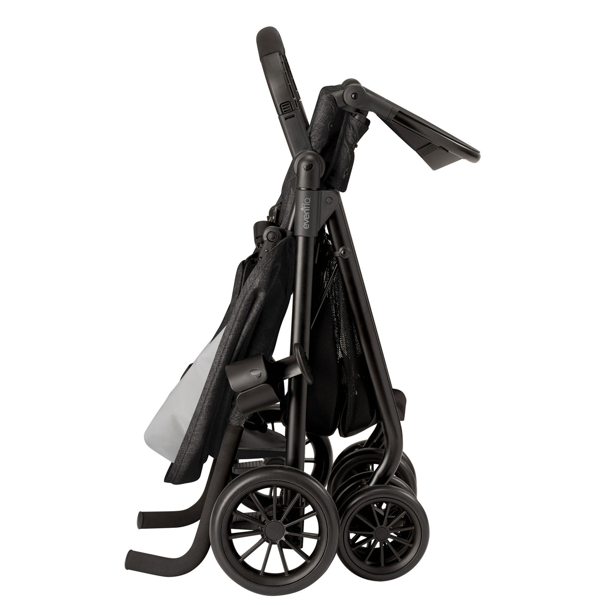 Evenflo Sibby Travel System with LiteMax 35 Infant Car Seat, Charcoal (Used)