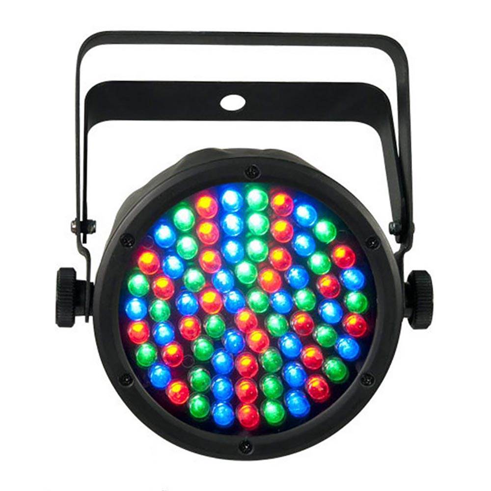 Chauvet SlimPar 38 LED Pro DJ RGB Lights (8) + ADJ RGB3C Controller + Travel Bag