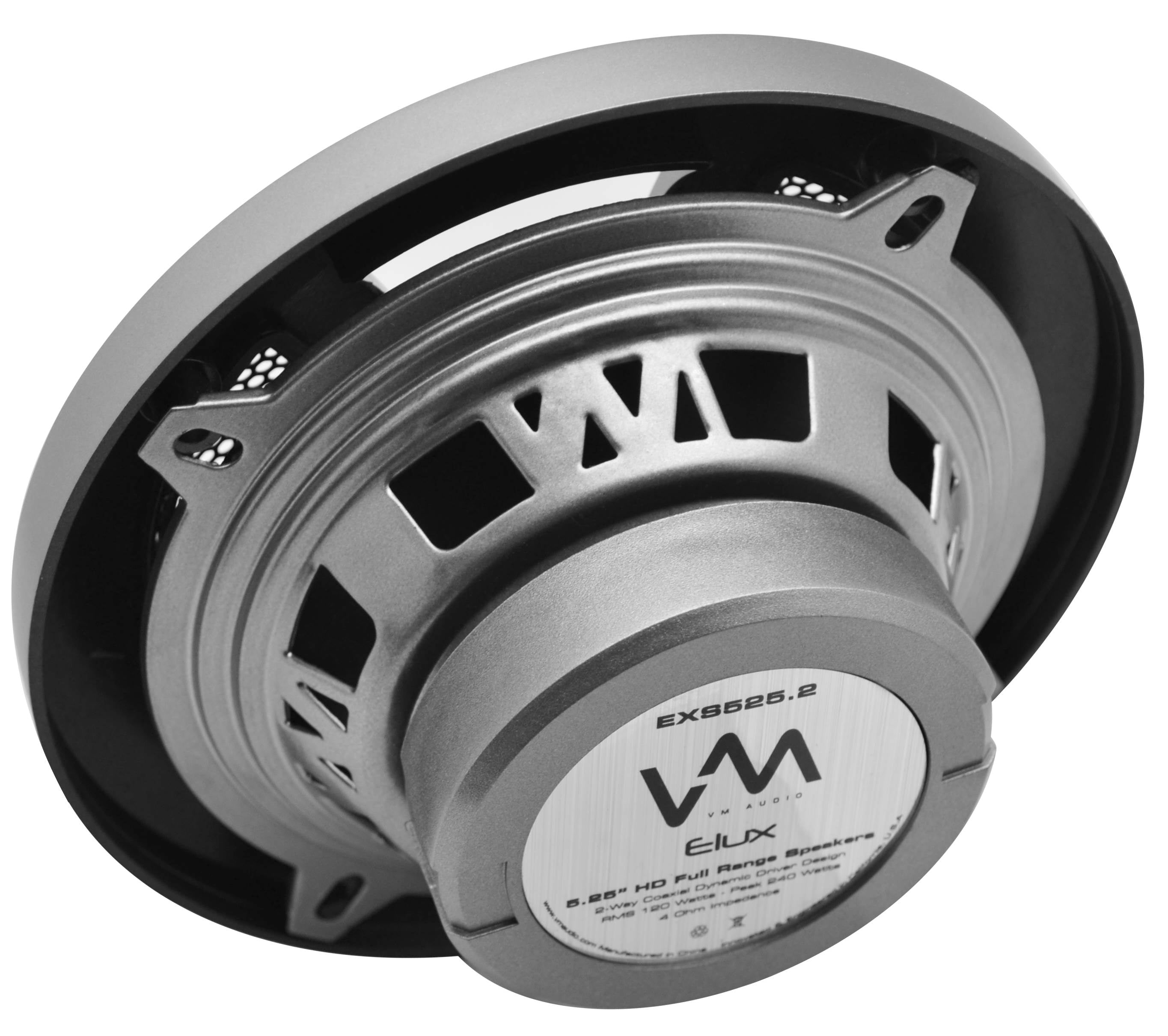 2) VM Audio EXS525.2 5.25" Car Speakers + 2) EXS650.3 6.5" Car 3-Way Speakers