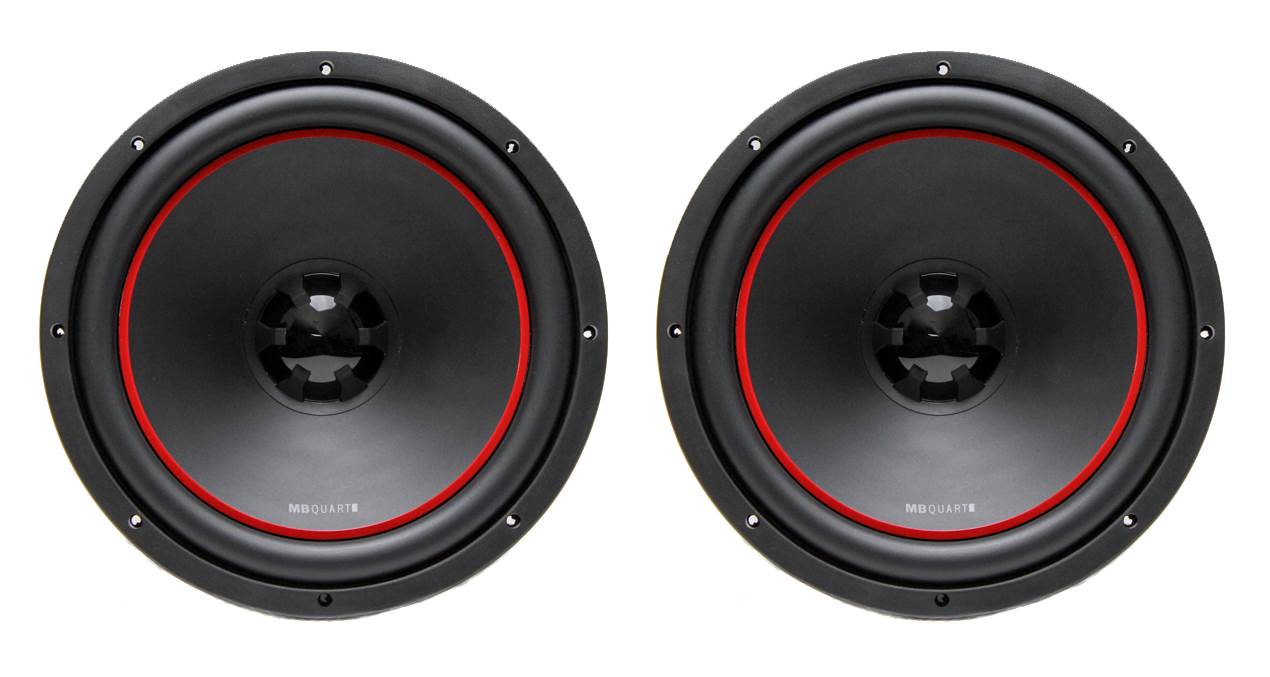 2) MB Quart OWC304 12" 700 Watt Dual 4-Ohm Car Audio Power Subwoofers Sub Stereo