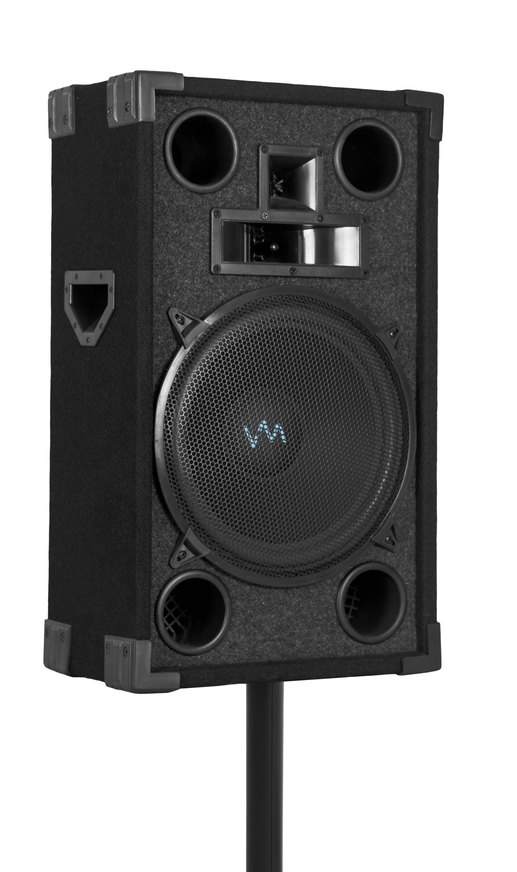 VM Audio VAS315P 1200 Watt 3 Way 15" DJ Passive Loud Speaker System-Used