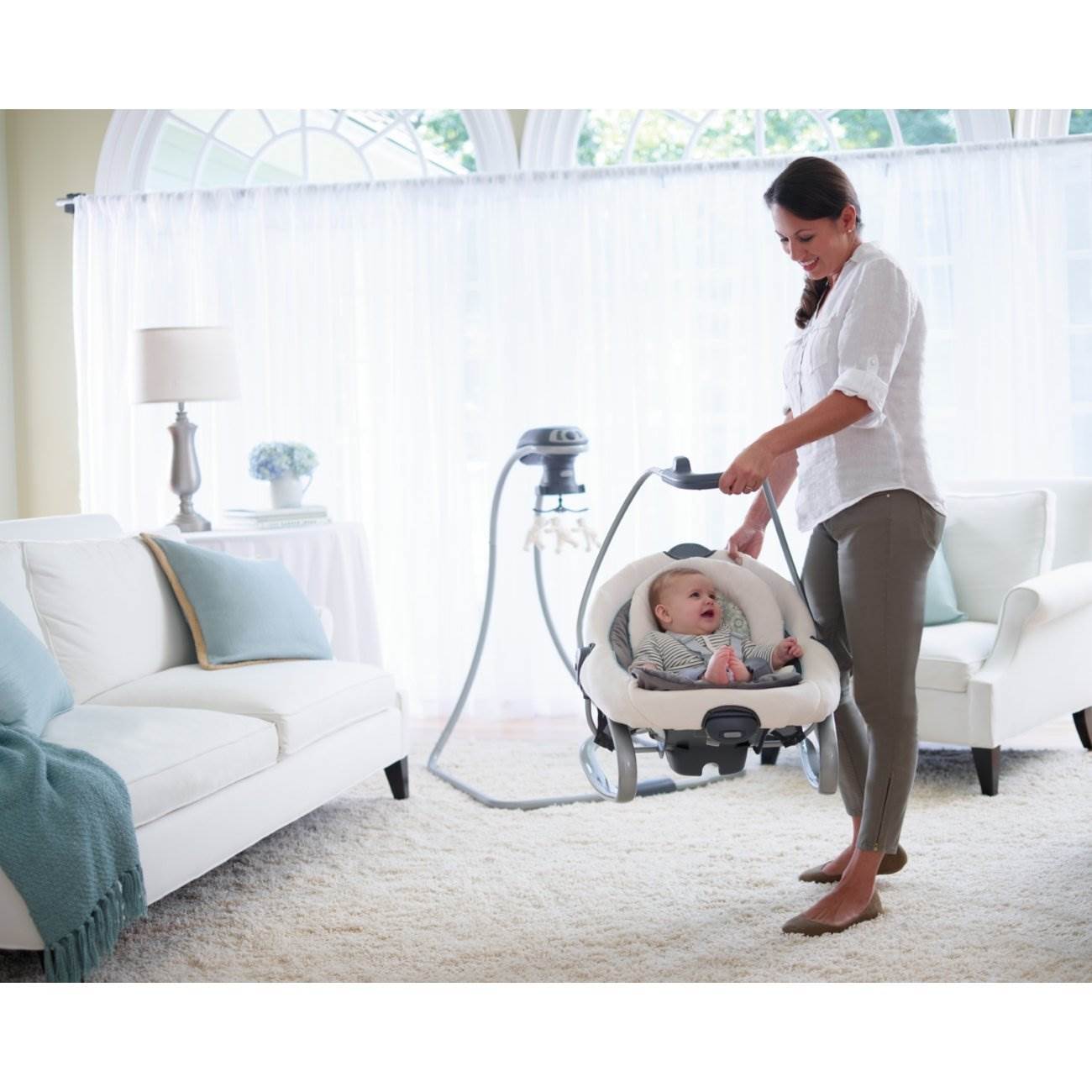 Graco DuetSoothe LX Infant Baby Swing and Rocker – Winslet | 1852655 - Open Box