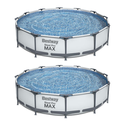 Bestway 12' x 30" Frame Above Ground Pool w/ Filter Pump (Open Box) (2 Pack)