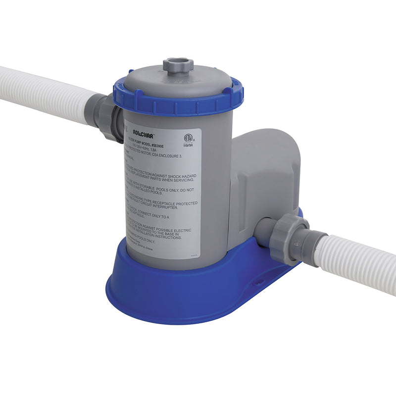 Bestway 13 Foot x 7 Foot x 32 Inch Steel Pro Above Ground Pool and Filter Pump