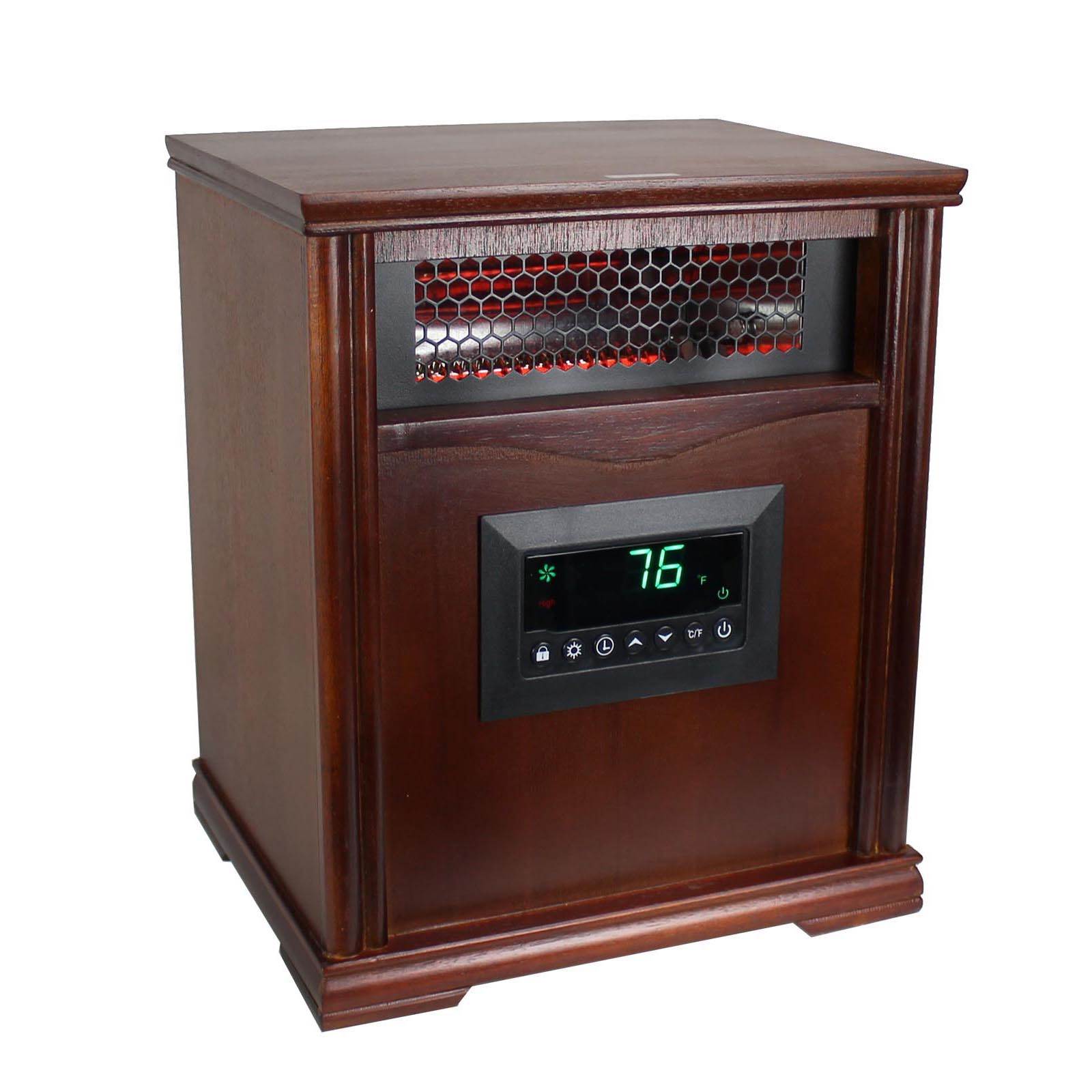 Lifesmart 4 Element 1500W Electric Infrared Quartz Indoor Space Heater, (2 Pack) - VMInnovations