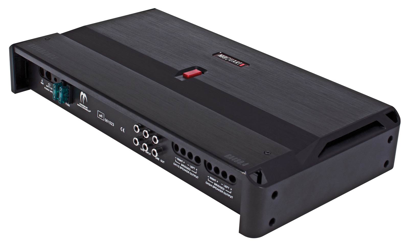 MB Quart RA480.4 480 Watt 4-Channel Car Audio Amplifier Stereo + 8 Ga Amp Kit