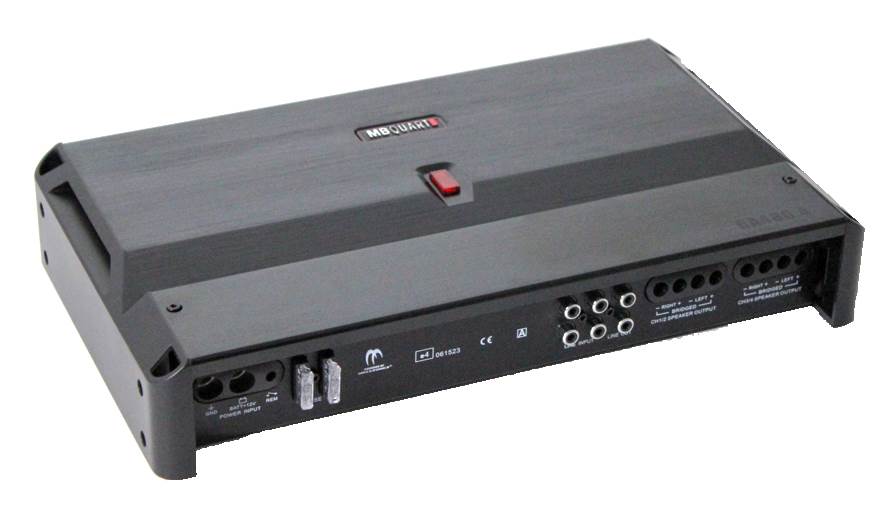 MB Quart RA480.4 480 Watt 4-Channel Car Audio Amplifier Stereo + 8 Ga Amp Kit