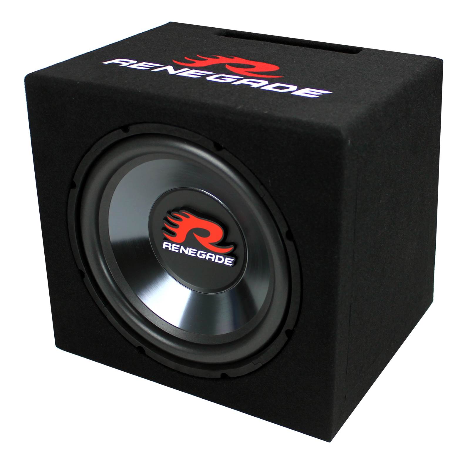 Renegade RXV1200 12" 600 Watt Single Car Audio Subwoofer Sub - (Open Box)