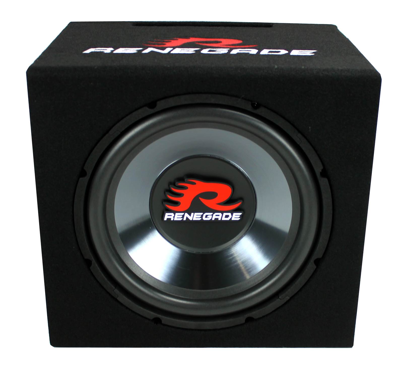 Renegade RXV1200 12" 600 Watt Single Car Audio Subwoofer Sub - (Open Box)
